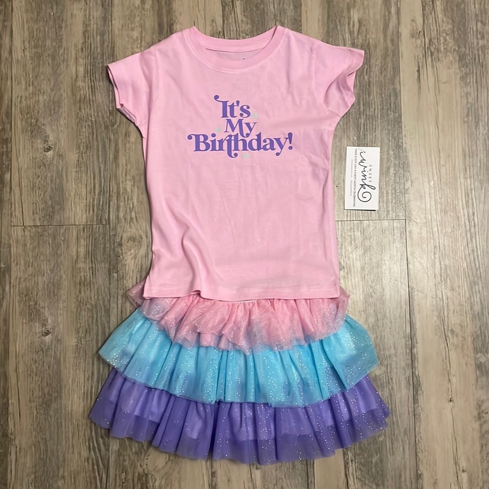 It’s My Birthday T-shirt and tutu 4T